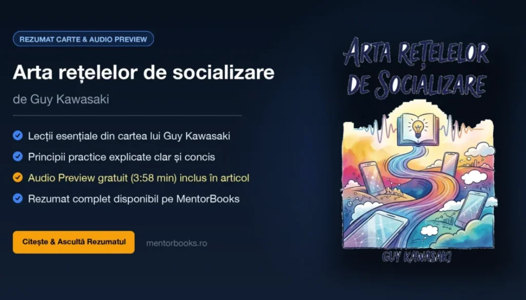 Rezumat Arta rețelelor de socializare (The Art of Social Media) de Guy Kawasaki - MentorBooks
