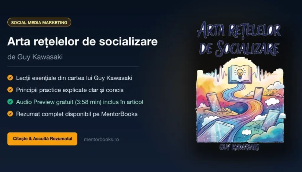 Rezumat Arta rețelelor de socializare (The Art of Social Media) de Guy Kawasaki - MentorBooks