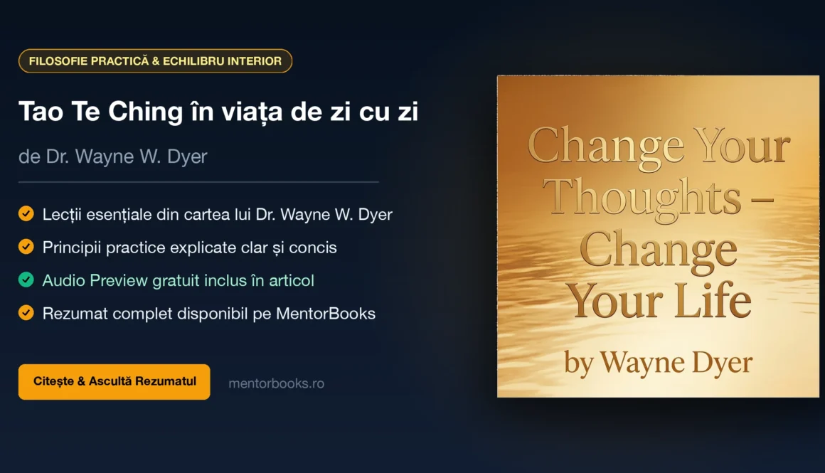 Rezumat Ești ceea ce gândești (Change Your Thoughts – Change Your Life) de Wayne Dyer - MentorBooks