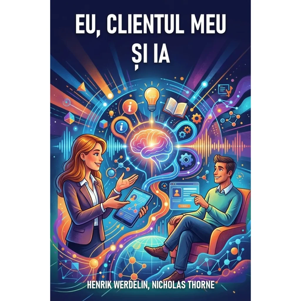 Eu, clientul meu și IA (Me, My Customer, and AI) de Henrik Werdelin și Nicholas Thorne – copertă